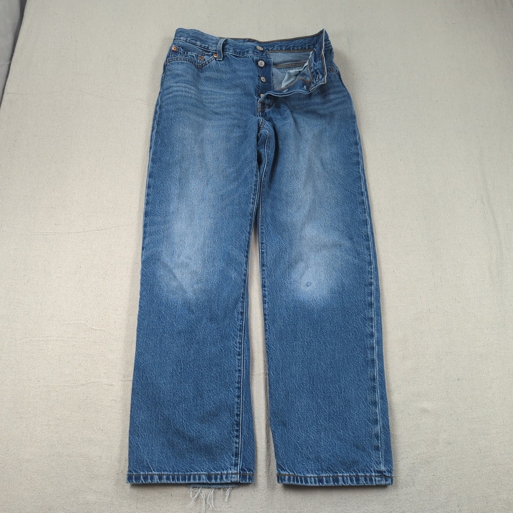Levis Jeans Womens 29 Blue 501 90s Straight Button Fly Classic Premium